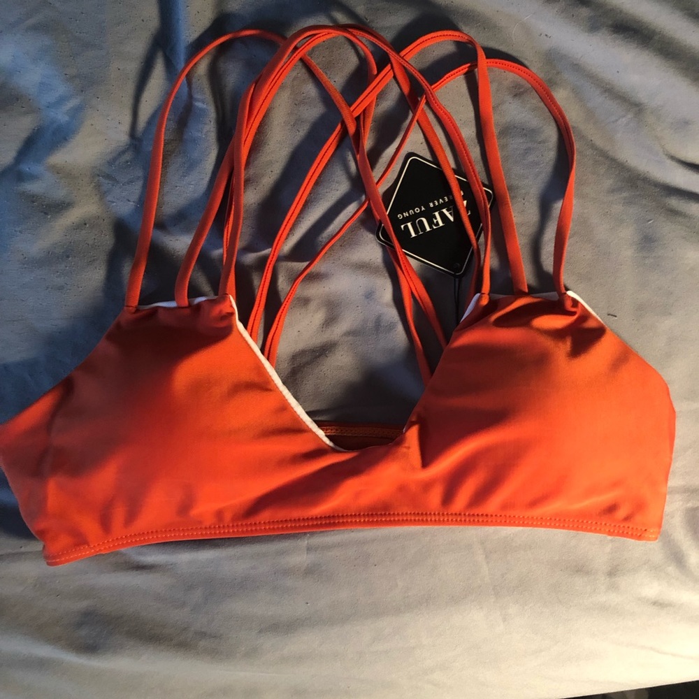 Two piece strappy swimsuit